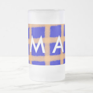 Eenvoudige monogram voeg je naam letter man minima matglas bierpul