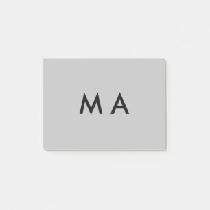 Eenvoudige monogram voeg je naam letter man minima post-it® notes