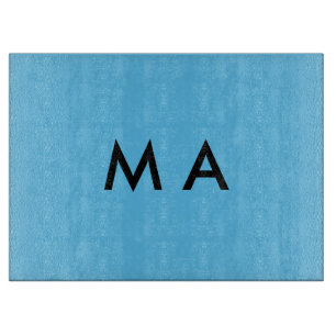 Eenvoudige monogram voeg je naam letter man minima snijplank
