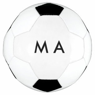 Eenvoudige monogram voeg je naam letter man minima voetbal