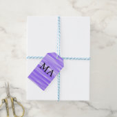 Eenvoudige monogram voeg uw naam letter man minima cadeaulabel (Met Touw)