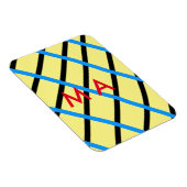 Eenvoudige monogram voeg uw naam letter man minima magneet (Rechterzijde)