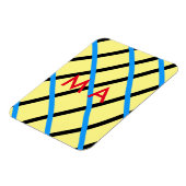 Eenvoudige monogram voeg uw naam letter man minima magneet (Linkerzijde)