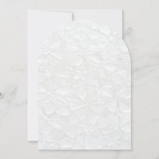 Eenvoudige Monogram Witte bruiloft Uitnodiging (Achterkant)