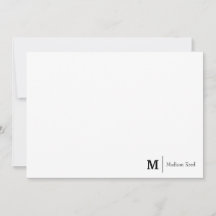 Eenvoudige Monogram Zakelijk