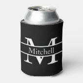 Eenvoudige monogrammen Naam Gepersonaliseerd Blikjeskoeler (Blikje Voorkant)