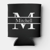 Eenvoudige monogrammen Naam Gepersonaliseerd Blikjeskoeler (Voorkant)