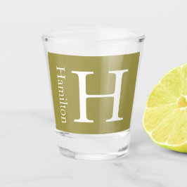 Eenvoudige monogrammen Naam Gepersonaliseerd Shot Glas