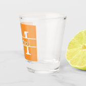 Eenvoudige monogrammen Naam Gepersonaliseerd Shot Glas (Rechts)