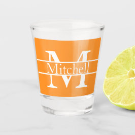 Eenvoudige monogrammen Naam Gepersonaliseerd Shot Glas