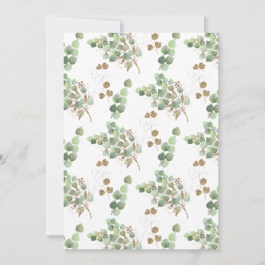 Eenvoudige mooie Christelijke bruiloft uitnodiging (Achterkant)