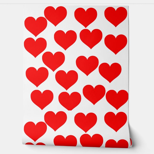 Eenvoudige Mooie Liefde rood hart wallpaper Behang (Afrollen)