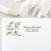 Eenvoudige mooie Waterverf Eucalyptus Greenery Etiket (Insitu)