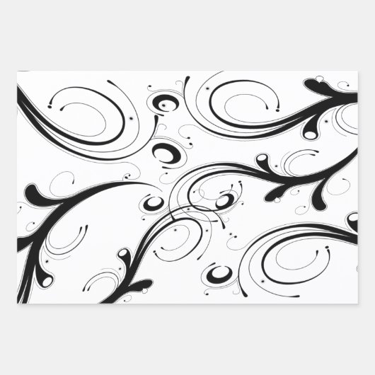 Eenvoudige, mooie zwarte en witte wandelen met sch inpakpapier vel (Voorkant 2)