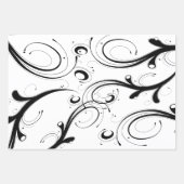 Eenvoudige, mooie zwarte en witte wandelen met sch inpakpapier vel (Voorkant)