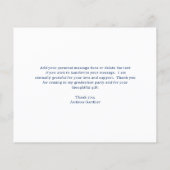 Eenvoudige Mortar Board Budget Afstuderen Dank u (Achterkant)