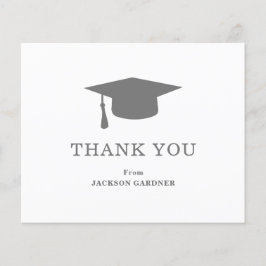 Eenvoudige Mortar Board Budget Afstuderen Dank u