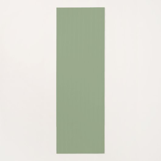 Eenvoudige Moss Green neutrale minimalistische oef Yogamat (Achterkant)