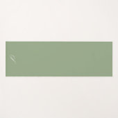 Eenvoudige Moss Green neutrale minimalistische oef Yogamat (Voorkant (horizontaal))