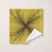 Eenvoudige mosterd met Black Splash Bad Handdoek (Wasdoekje)