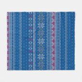 Eenvoudige Motieven Patroon 3 Fleece Deken (Voorkant (Horizontaal))