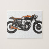 Eenvoudige motorfiets - Cafe Racer 750 Tekening Legpuzzel (Horizontaal)