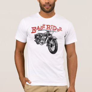 Eenvoudige motorrijder t-shirt