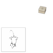 Eenvoudige muistekening rubberstempel (Gestempeld)