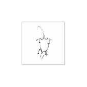 Eenvoudige muistekening rubberstempel (Afrduk)