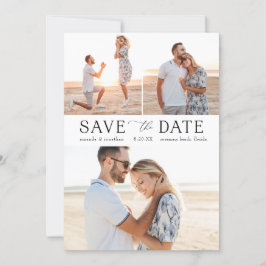 Eenvoudige Multi-Photo Save the Date Kaart
