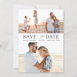 Eenvoudige Multi-Photo Save the Date Kaart