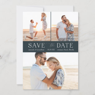 Eenvoudige Multi-Photo Save the Date Kaart