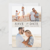 Eenvoudige Multi-Photo Save the Date Kaart (Voorkant)