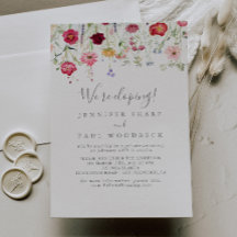 Eenvoudige Multicolor Wildflower Elopement Recepti