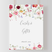 Eenvoudige Multicolor Wildflower Kaarten en Gesche Poster