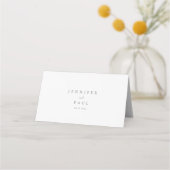 Eenvoudige Multicolor Wildflower Wedding Place Car Plaatskaartje (Achterkant)