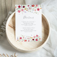 Eenvoudige Multicolor Wildflower Wedding Routebesc