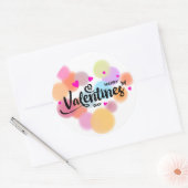 Eenvoudige Multicolour Valentijnsdag Stickers (Envelop)