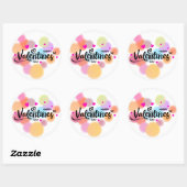 Eenvoudige Multicolour Valentijnsdag Stickers (Vel)
