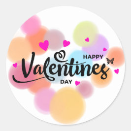 Eenvoudige Multicolour Valentijnsdag Stickers