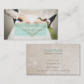 Eenvoudige munt Modern Photography Visitekaartje (Voorkant / Achterkant)