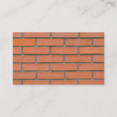 Eenvoudige muurbouw bouwindustrie visitekaartje (Achterkant)