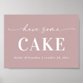 Eenvoudige muve heeft een cake Weddenschap Poster (Voorkant)