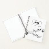 Eenvoudige Muzieknoten Treble School Notitieboek (Binnen)