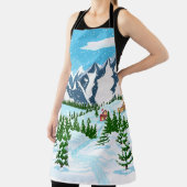 Eenvoudige, naadloze achtergrond - oude handtekeni schort (Insitu)