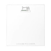 Eenvoudige naaimachine Quilter, gepersonaliseerde  Notitieblok (Voorkant)