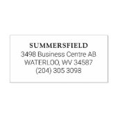 Eenvoudige naam Adres Bedrijfs Informatie Kantoor Zelfinktende Stempel (Design)