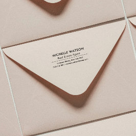 Eenvoudige Naam & Adres Zakelijk Realtor Business Rubberstempel