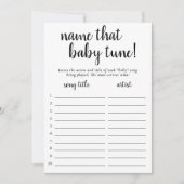 Eenvoudige naam die Baby Tune | Zwart Wit Spel Kaa Kaart (Voorkant)
