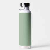 Eenvoudige naam Elegant Script Sage Green Modern Waterfles (Rechts)